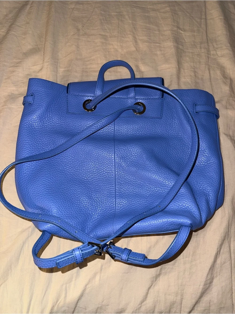 Kate Spade Blue Leather Backpack Tote